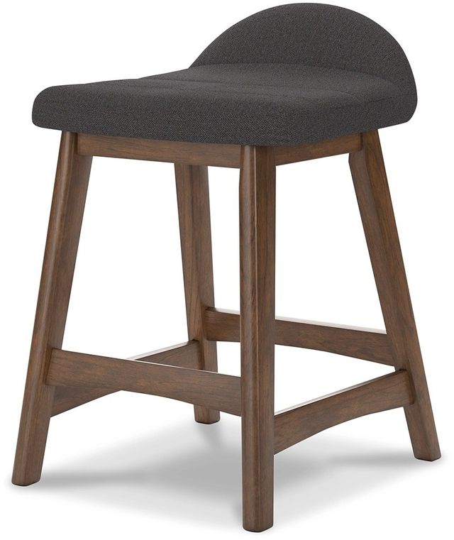 Signature Design by Ashley® Lyncott Charcoal Counter Bar Stool-1