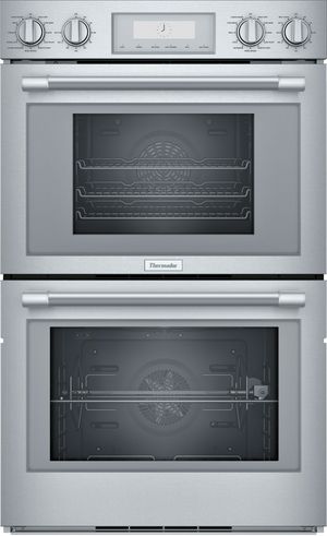 front view of the Thermador® Professional 30" Stainless Steel Double Steam Oven