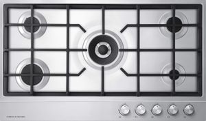 top view of the Fisher & Paykel Series 7 36" Stainless Steel Liquid Propane Cooktop