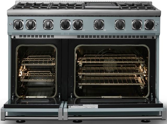 Viking® 7 Series 48'' November Sky Pro Style Gas Range with Griddle-1