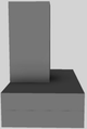 Vent-A-Hood® 36" Gunsmoke Contemporary Wall Mounted Range Hood-1