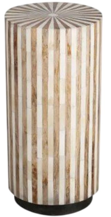 Parker House® Crossings Downtown Amber Bone Inlay Chairside Table-0