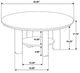 Coaster® Ottowa 3-Piece Washed Oak Coffee Table Set-5