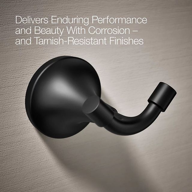 KOHLER® Tone™ Matte Black Robe Hook-4