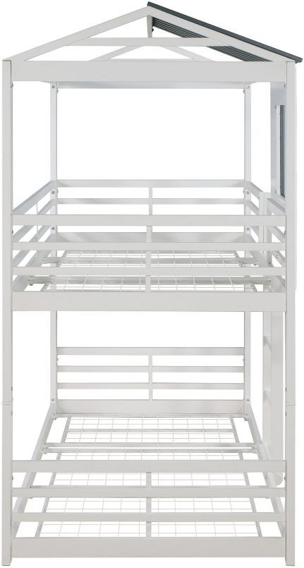 Coaster® Belton Light Grey Twin/Twin Bunk Bed-2