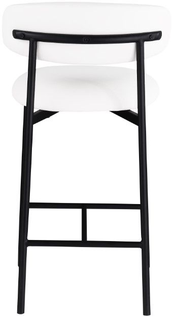 Meridian Furniture Lupita White/Matte Black Counter Stool-3