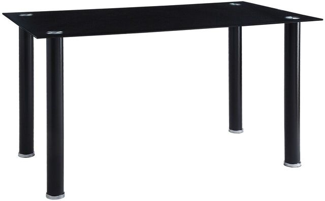 Homelegance® Florian Black Glass Dining Table-0