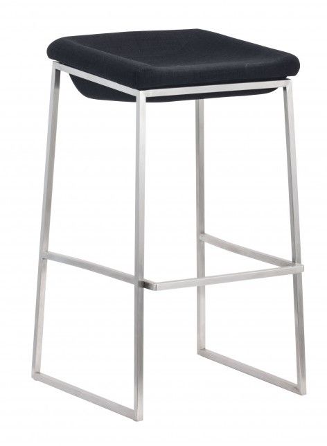 Zuo® Modern Lids Dark Gray Bar Stool-0