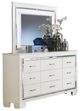 Homelegance® Allura White Mirror with LED Lighting-2