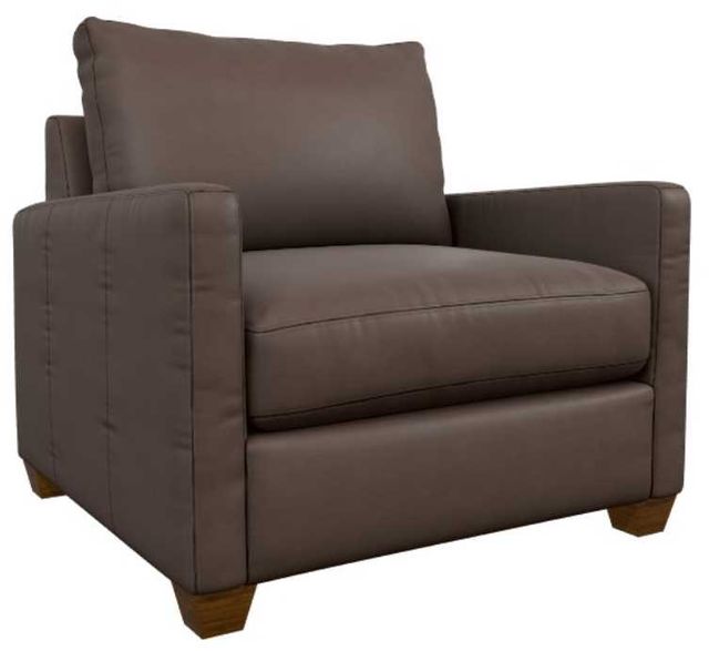 La-Z-Boy® Wilmette Cognac Leather Chair and a Half-0