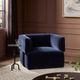 Four Hands Pacey Monte Navy Swivel Chair-1