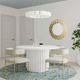 TOV Furniture Kali Matte White Round Dining Table-1