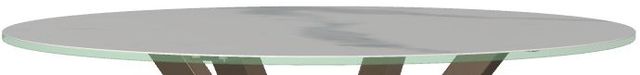 Amisco Customizable Asterisk Porcelain Glass Round Bar Table with Metal Stand-1