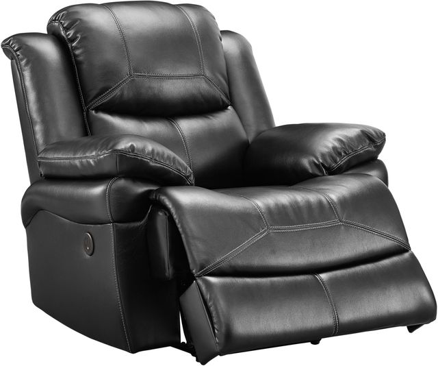 New Classic® Home Furnishings Flynn Premier Black Glider Recliner-0