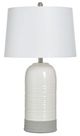StyleCraft Evian Ivory Ceramic Table Lamp-0