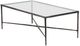 LR Home Glass Top Coffee Table with Bronze Base-0