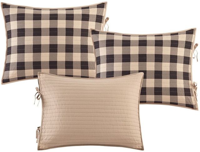 Olliix by Woolrich 5 Piece Tan Day Bed Buffalo Check Cover Set-2