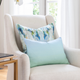 Laura Park Designs Wintergreen Blue/Green/White 22" x 22" Throw Pillow-2