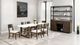 Furniture of America® Vellara 7-Piece Dark Walnut Stone Top Dining Table Set-1