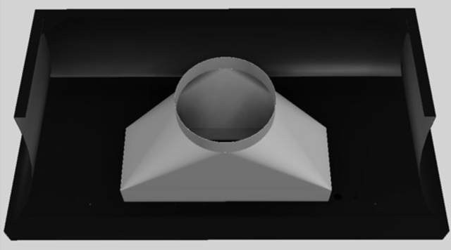 Vent-A-Hood® Designer Series 54" Black Wall Mounted Range Hood-2