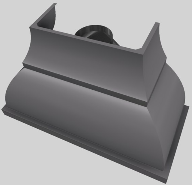 Vent-A-Hood® Designer Series 54" Gunsmoke Wall Mounted Range Hood-2