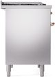 Ilve® Nostalgie II Series 40" Stainless Steel Pro Style Dual Fuel Range-3