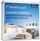 HealthGuard™ Luxury Fleece Coral Fleece and Polyester California King Mattress Protector-0