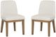 Linon Torres 2-Piece Cream/Natural Brown Upholstered Side Chair Set-0