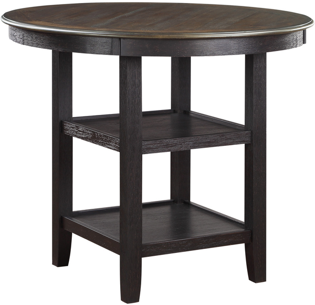 Homelegance® Asher Antique Black Round Counter Height Table-0