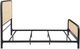 Coaster® Lanewood Black Queen Metal Rod Bed-2