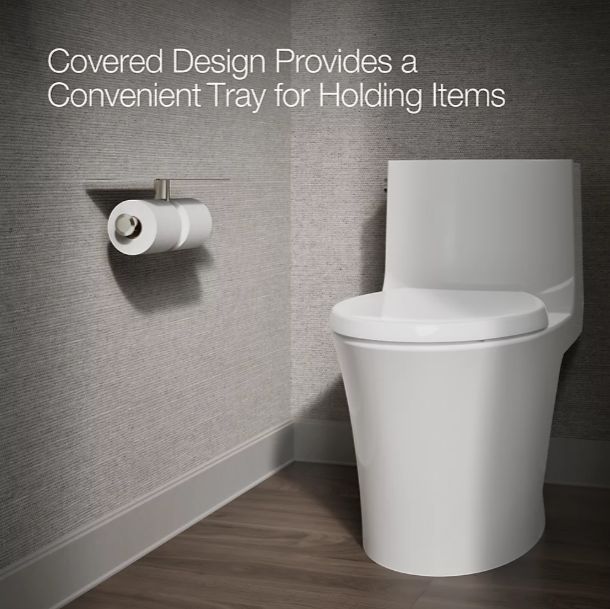 KOHLER® Components® Vibrant Titanium Covered Double Toilet Paper Holder-2