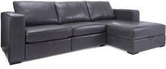 Canapé sectionnel 2 morceaux 3900 en cuir brun Decor-Rest®