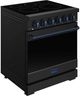 Thor Kitchen 30" Black Pro Style Electric Range with Precision Knob Control & Blue Hardware-2