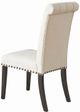 Coaster® Alana Beige/Smokey Black Arm Chair-3
