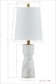 Forty West Mindy White Table Lamp with Gold Accents-1