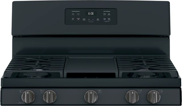 GE® 30" Black Slate Free Standing Gas Range-1