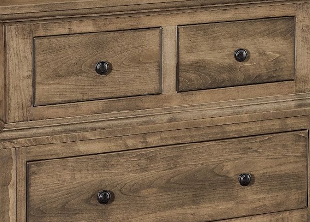 Archbold Furniture Customizable Amish Essentials Provence 3-Drawer Wide Nightstand-1