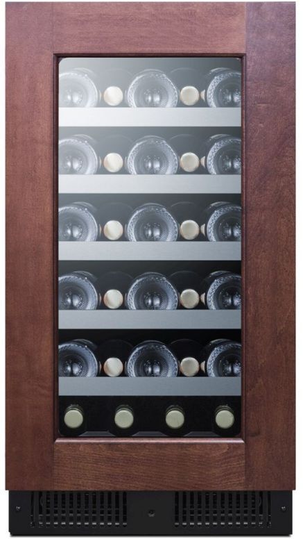 Summit® 18" Classic Collection 2.9 Cu. Ft. Panel Ready Built-In Wine Cooler-2