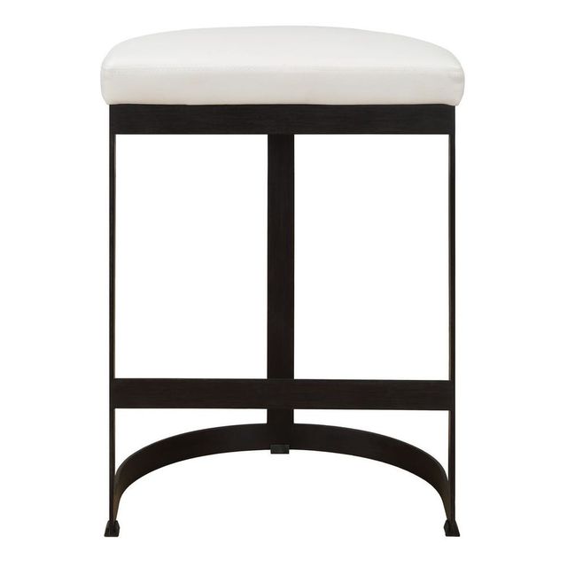 Uttermost® Ivanna Black/White Counter Stool-3