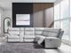 Signature Design by Ashley® Grafton Pike 6-Piece Ash/Pearl Modular Power Reclining Modular Sectional with Storage Console-1