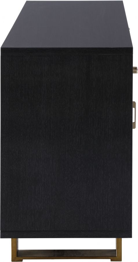 Meridian Furniture Excel Gray/Gold Sideboard and Buffet-3
