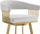 Armen Living Chelsea Gold/Silver Bar Stool-3