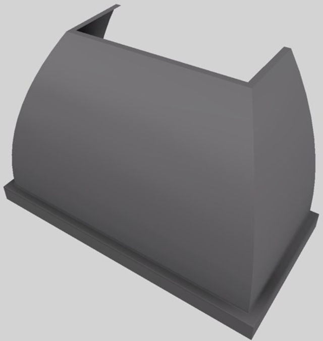 Vent-A-Hood® Designer Series 48" Gunsmoke Wall Mounted Range Hood-2