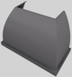 Vent-A-Hood® Designer Series 48" Gunsmoke Wall Mounted Range Hood-2