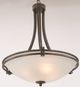 YHD Sequoia Alabaster/Dark Brown 22'' Foyer Pendant-3