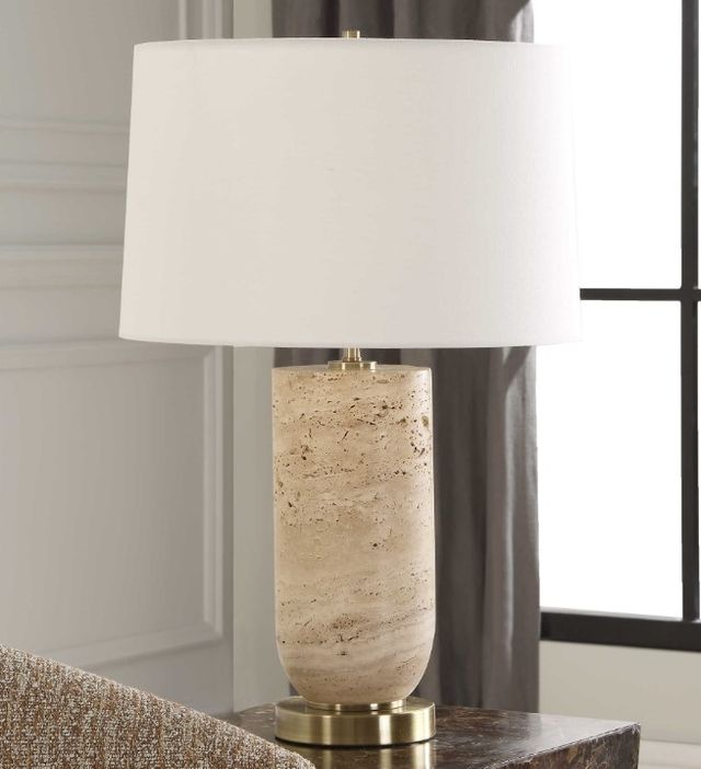 Uttermost® Aubrey Antique Brass Table Lamp-1