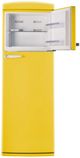 Unique® Appliances Classic Retro 24" 11 Cu. Ft. Canary Yellow Counter Depth Top Freezer Refrigerator-4