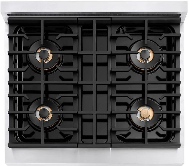 ZLINE Paramount 30" Stainless Steel Pro Style Dual Fuel Range with 4 Burner DuoPro™ Cooktop and Electric Convection Oven    -2