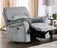 Furniture of America® Josias Light Gray Manual Glider Recliner-1