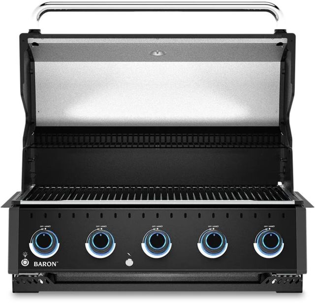 Broil King® Baron™ 520 Shadow IR 5-Burner Black Built-In Natural Gas Grill-1